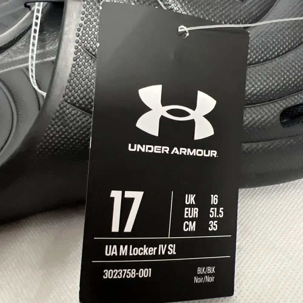 Under Armour Mens 17 Locker IV Slides Pool Gym Beach Sliders Flip Flops Summer